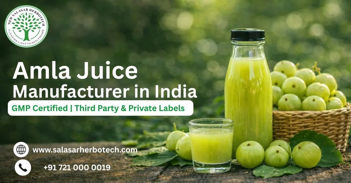 Amla Juice Manufacturer in India GMP Certified Third Party & Private Labels