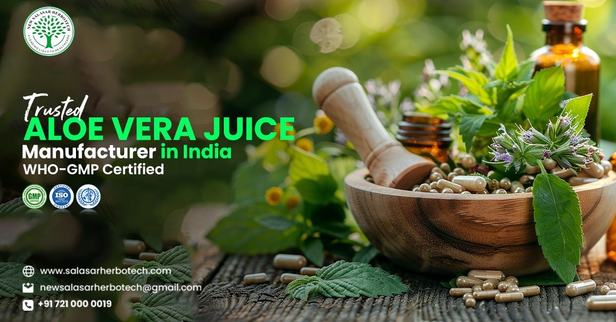 Top Aloe Vera Juice Manufacturer in India | WHO-GMP Certified