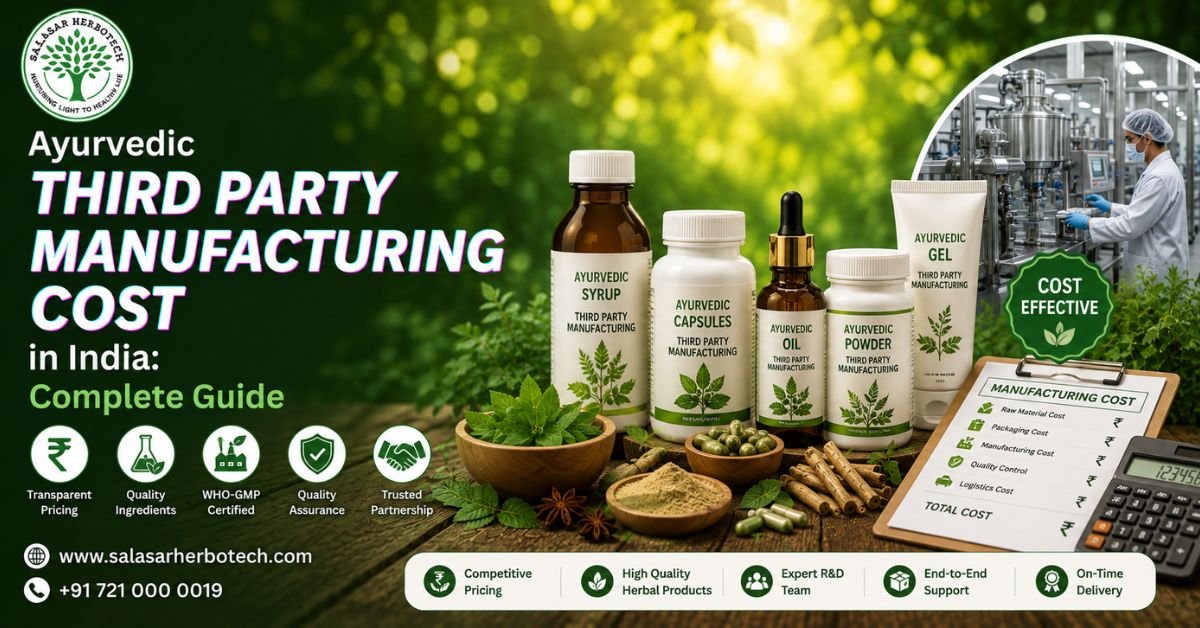 Ayurvedic Third Party Manufacturing Cost in India Complete Pricing Guide 