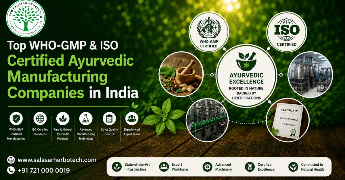 Top WHO-GMP & ISO Certified Ayurvedic Manufacturing Companies in India 