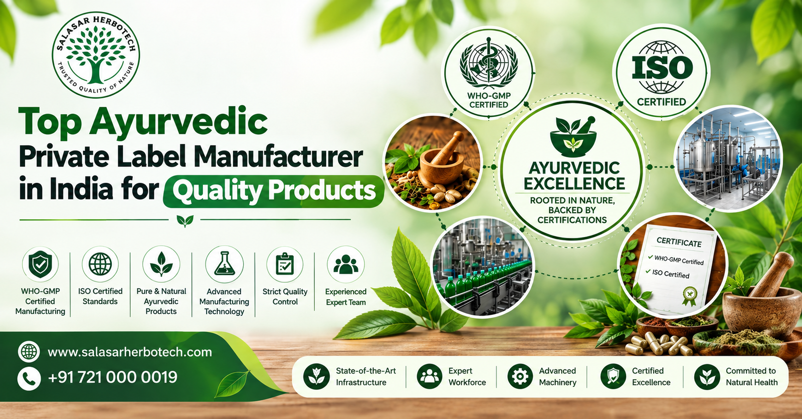 Ayurvedic private label manufacturer in India